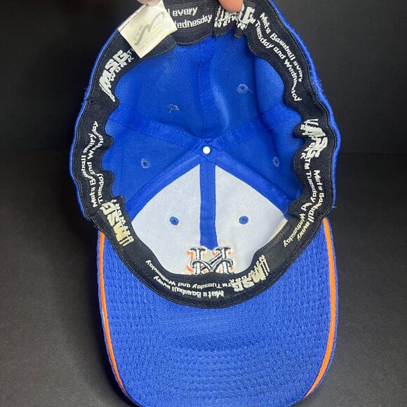 MLB NY Mets Promotional BWM Global MSG Network Blue Mesh Baseball Hat 24" - Picture 7 of 10